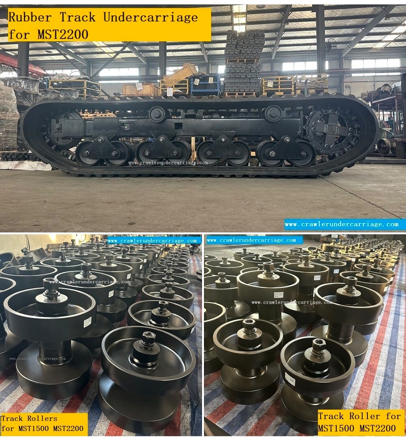 rubber track undercarriage for MOROOKA MST2200 tracked dumper