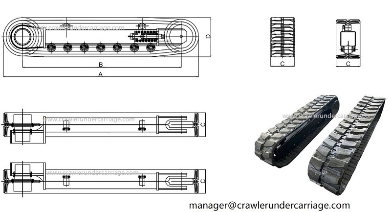 standard specification of rubber track undercarriage