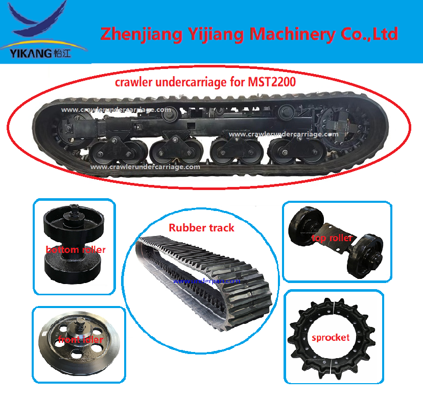 Rubber track undercarriage forMST2200