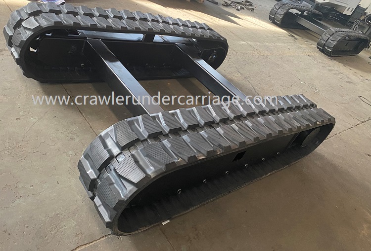 track system with rubber tracks