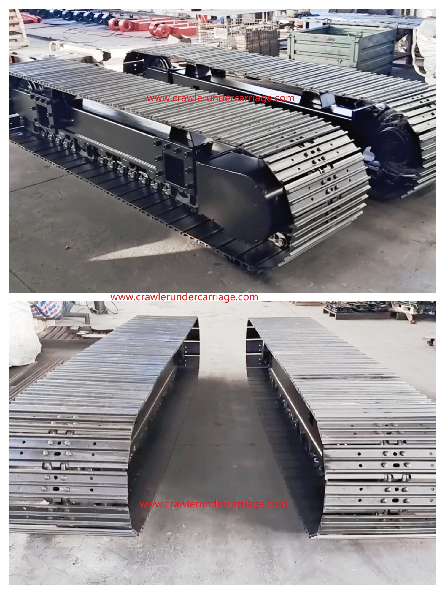 The widened track rig undercarriage