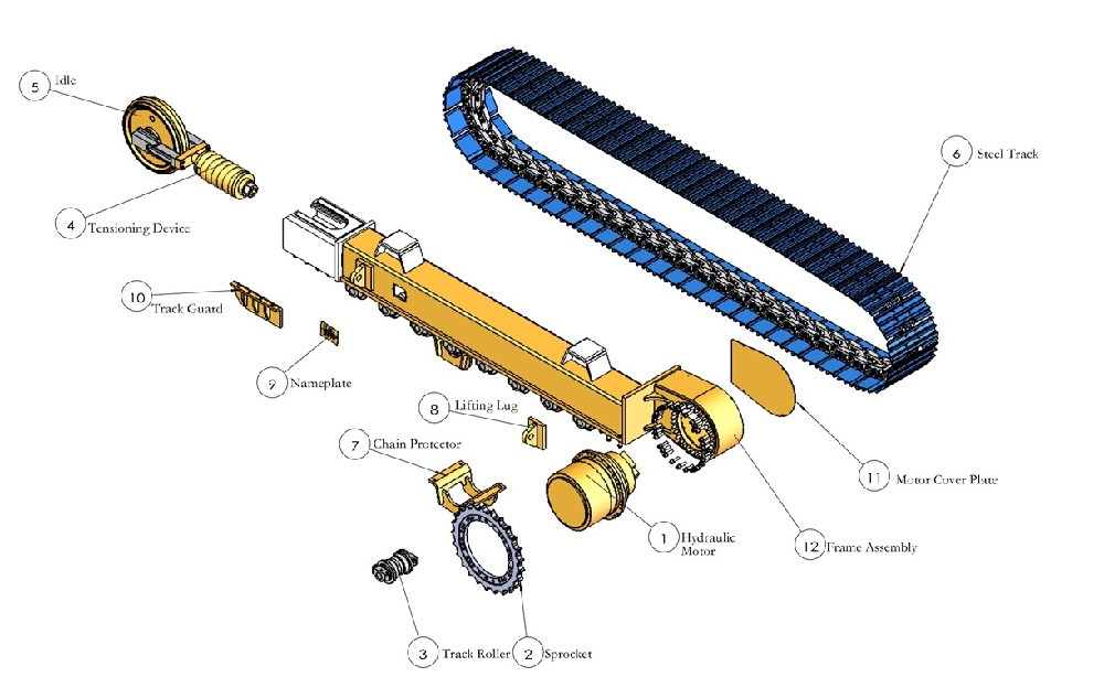 YIJIANG crawler undercarriage