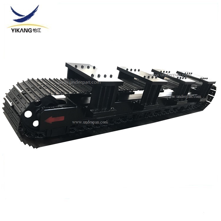 China custom mobile crusher chassis steel track undercarriage with ...