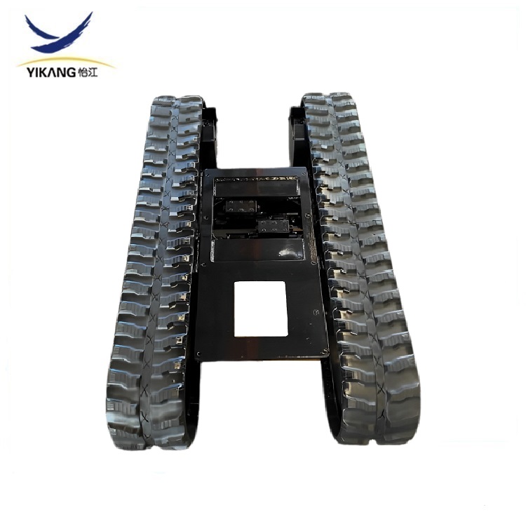 Retractable Track Frame China Custom retractable rubber track undercarriage for crawler spide ...