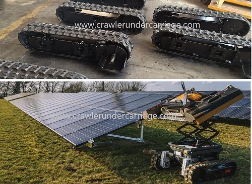 robot rubber track undercarriage