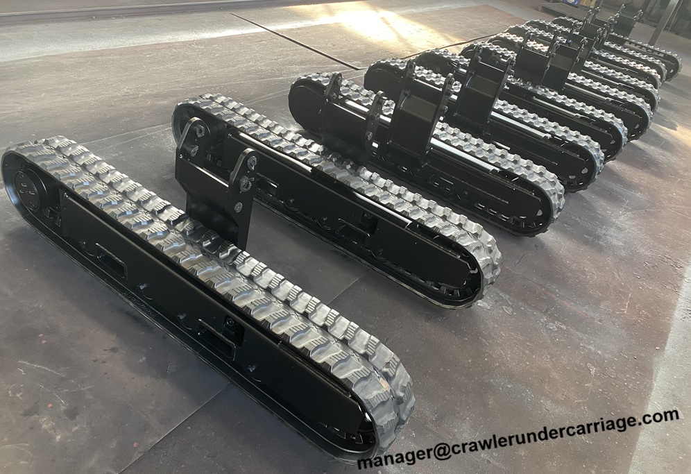 rubber track undercarriage for spider lift