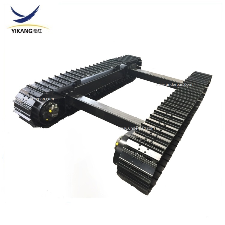 Dozer Track Rails China Hydraulic driver steel track undercarriage with middle crossbeam ...