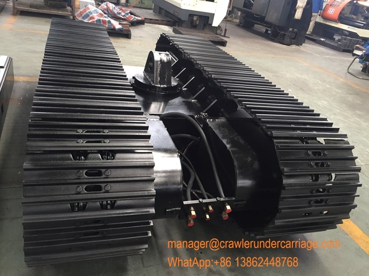 steel track undercarriage for tunnel trestle