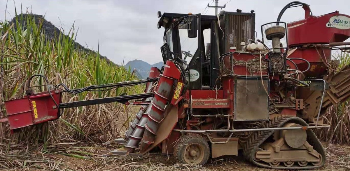 sugarcane harvester rubber tracked undercarriage - 副本