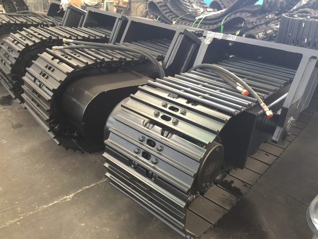 track undercarriage for tunnel trestle