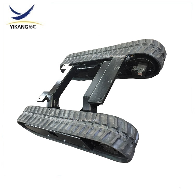 China 1T 2T 4T mini hydraulia rubber track undercarriage with middle ...